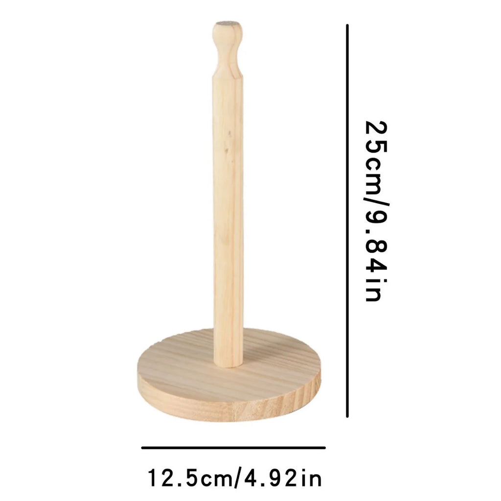 Flower Wooden Paper Towel Stand